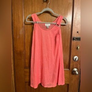 Pink bathing suit cover